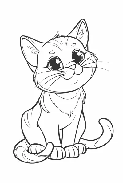 cats colouring pages