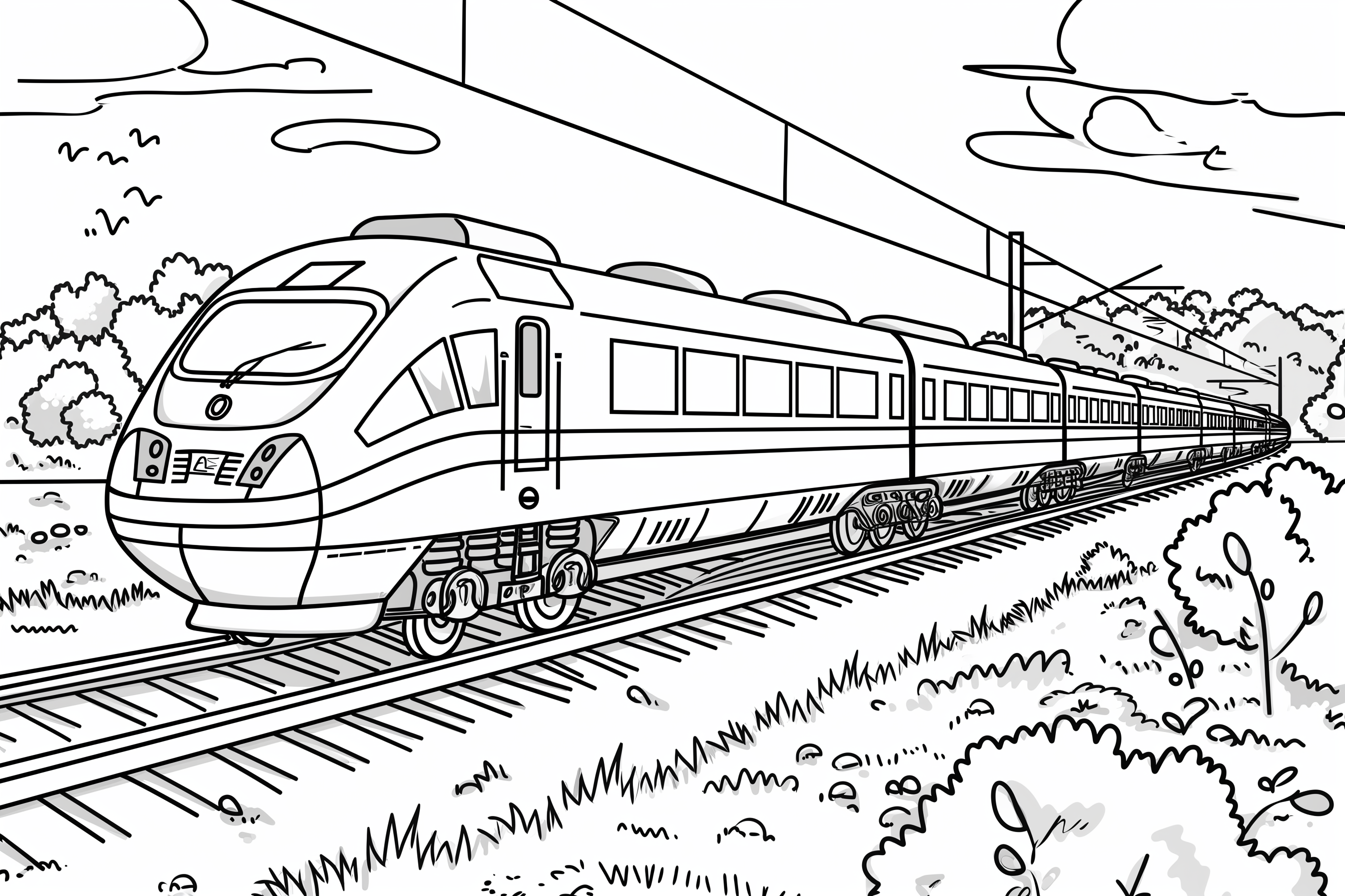 Little Train Colouring Page - Free Colouring Page
